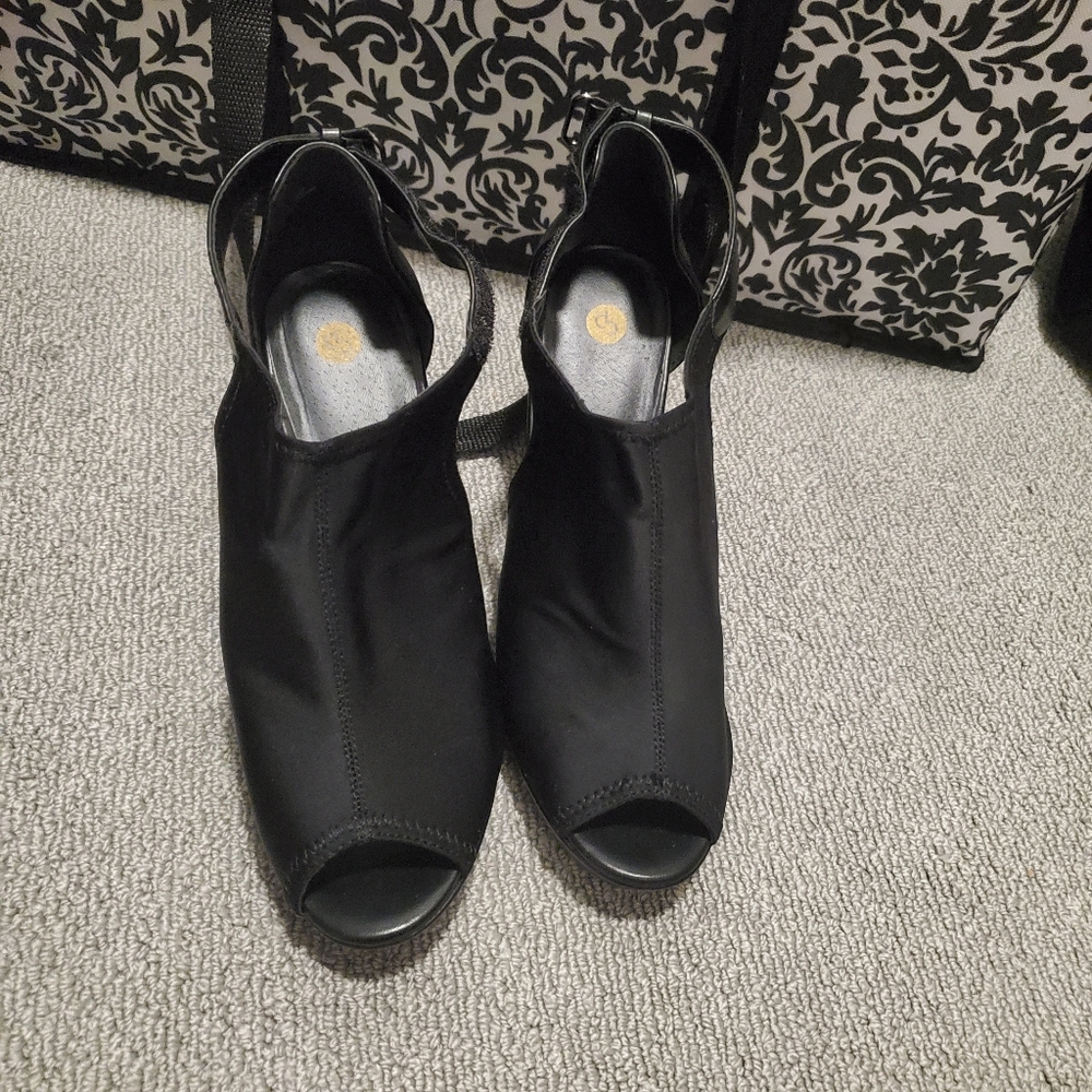 Black Slingback Heels
